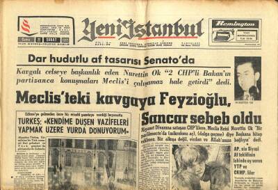 Yeni İstanbul Gazetesi 22 Şubat 1963 - Lüleburgazda Bir Jet Uçağı Düştü , Pilot Şehit Oldu GZ102871 - 1