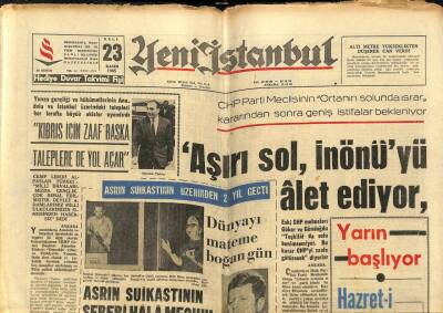Yeni İstanbul Gazetesi 23 Kasım 1965-15 Milyonluk İlk Tesisin İnşaatı Başladı,Türkiyenin Süt Derdi Halledildi GZ102848 - 1