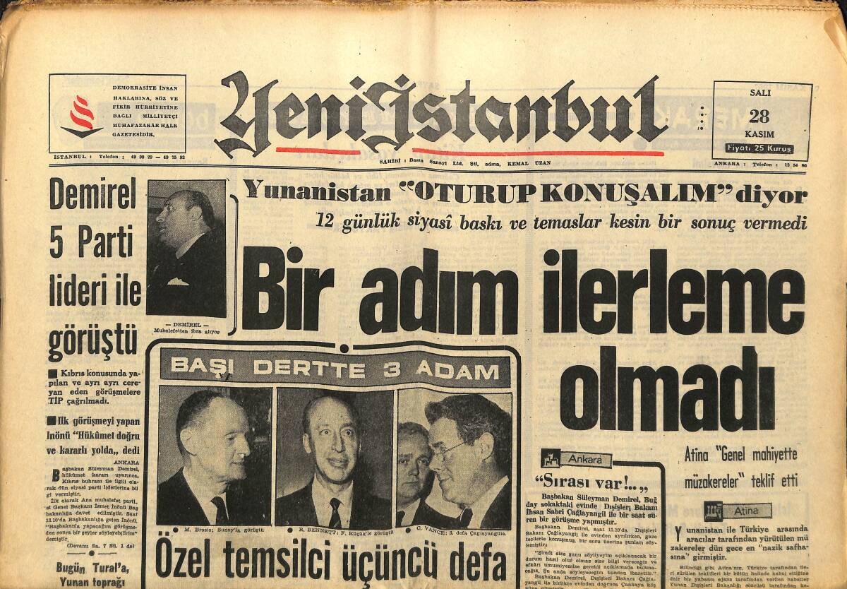 Yeni İstanbul Gazetesi 23 Kasım 1967 - Farah Diba: Hayatım - İran'da Kadınlara Verilen Önem GZ152822 - 1