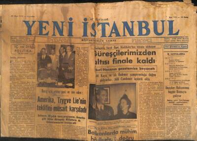 Yeni İstanbul Gazetesi - 23 Mart 1950 - Amerika Trygve Lienin Teklifini Müsait Karşıladı GZ110967 - 1
