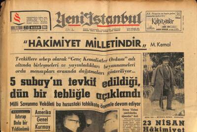Yeni İstanbul Gazetesi 23 Nisan 1963 - Komünizme Karşı Çok Sıkı Tedbir Alınıyor GZ90172 - 1