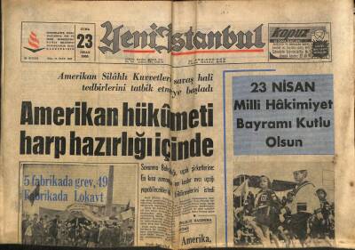 Yeni İstanbul Gazetesi 23 Nisan 1965 - 23 Nisan Milli Hakimiyet Bayramı, Fredic March Türkiyede GZ109236 - 1
