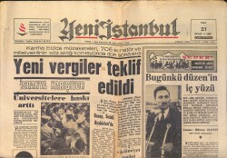 Yeni İstanbul Gazetesi 23 Ocak 1968 - Türkiye'nin 530 Baraja İhtiyacı Var - Boraks Madenleri Konusu Meclis'te GZ158740 - Gökçekoleksiyon
