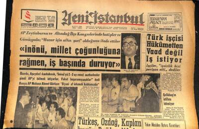 Yeni İstanbul Gazetesi 23 Temmuz 1962 - Türkeş , Özdağ Kaplan Bugün Brükseldeler GZ86607 - 1