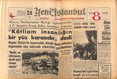 Yeni İstanbul Gazetesi 24 Ağustos 1964 - Güney Arabistanda Birçok İngiliz Askeri Öldürülmüş GZ84134 - 1