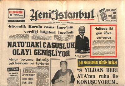 Yeni İstanbul Gazetesi 24 Ekim 1968 - Türkiyede 300 Bin Geri Zekâlı Çocuk Olduğu Açıklandı GZ102922 - 1