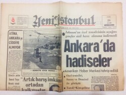 Yeni İstanbul Gazetesi 24 Kasım 1967 - Grivasın Yerine General Yorgo Moronis Atandı GZ71022 - 1