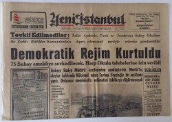 Yeni İstanbul Gazetesi 24 Şubat 1962 - Demokratik Rejim Kurtuldu GZ11809 - 2