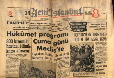 Yeni İstanbul Gazetesi 24 Şubat 1965 -Aktolga Çizgi Roman-Abdullah Turhan GZ57022 - 1