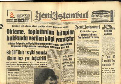Yeni İstanbul Gazetesi 25 Eylül 1963 - Yüksel Menderesin Kayınpederi Trafik Kazasında Öldü GZ102806 - 1