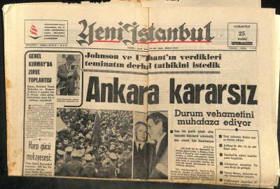 Yeni İstanbul Gazetesi 25 Kasım 1967 - Gönüllü 14 Bin Genç Yunan Sınırına Gitti GZ114124 - 1