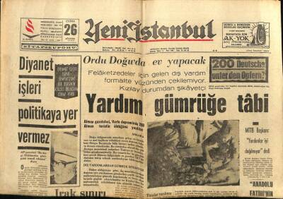 Yeni İstanbul Gazetesi 26 Ağustos 1966 - Kızıl Çinde Maonun Fikrini Aksettirmeyen Kitaplar Yakılacak GZ93128 - 1