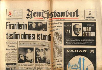 Yeni İstanbul Gazetesi 26 Aralık 1967 - Askeri Fabrika , DDY Tekaüt Sandıkları S. Sigortaya Katıldı GZ77591 - 1