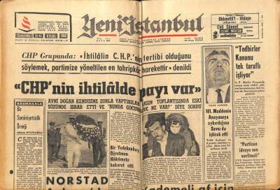 Yeni İstanbul Gazetesi 26 Eylül 1962 - CHPnin İhtilalde Payı Var GZ66294 - 2