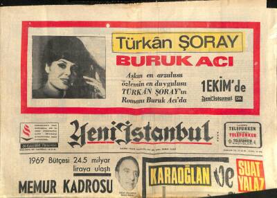 Yeni İstanbul Gazetesi 26 Eylül 1968 - Gol Ve F.Bahçe Gitti 1-0 GZ121877 - 1