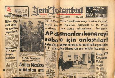 Yeni İstanbul Gazetesi 26 Kasım 1962 -Orhan Arsal Sözlerine Anayasayı Kaldırmak Diye Başladı GZ57240 - 1