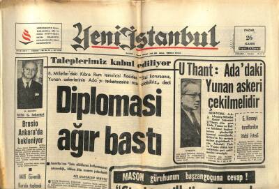 Yeni İstanbul Gazetesi 26 Kasım 1967 -Adalı Galip İle Modalı Füsun Evlendi GZ57014 - 1