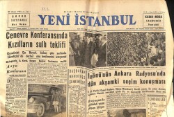 Yeni İstanbul Gazetesi 26 Nisan 1954 - Celal Bayar Adana'da Konuştu - Galatasaray Vefa'yı Rahat Yendi - Amerika'dan Irak'a Askeri Yardım GZ133299 - 1