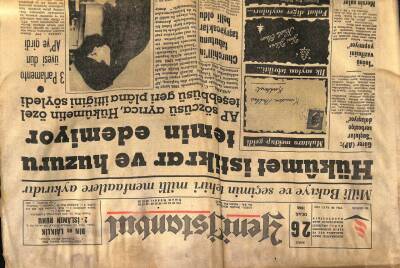 Yeni İstanbul Gazetesi 26 Ocak 1965 -Hristiyanlık Propagandası 40 Bin Köy Muhtarına Broşür Yollanıyor GZ57016 - 1