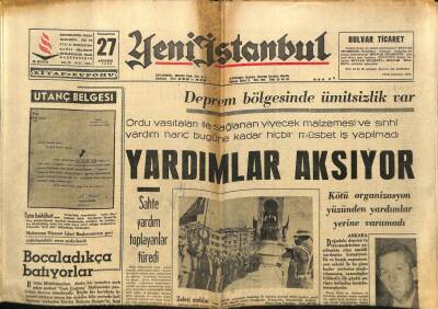 Yeni İstanbul Gazetesi 27 Ağustos 1966 - Çorumlu İşçiler , İstanbul İçin Yürüyüş İzni Aldılar GZ93124 - 1