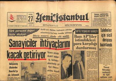 Yeni İstanbul Gazetesi 27 Ağustos 1967 - Hacı Bektaş-ı Velinin Hayatı Filme Alınıyor GZ84176 - 1