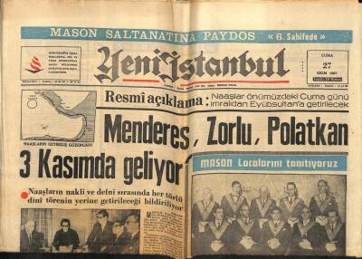 Yeni İstanbul Gazetesi 27 Ekim 1967 - Şah Ve Diba Taç Giydi GZ74810 - 1