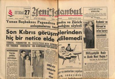 Yeni İstanbul Gazetesi 27 Haziran 1964 - Aydemir Ve Gürcanın İnfaz Kararı Yayınlandı GZ76266 - 1