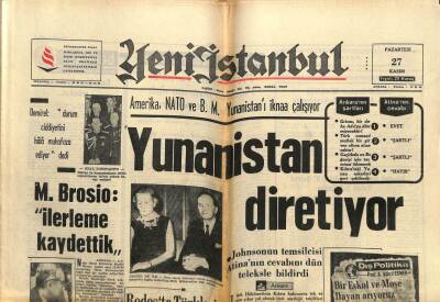 Yeni İstanbul Gazetesi 27 Kasım 1967 - Şeref Hasdün 45.Defa Milli Formayı Giydi GZ57008 - 1