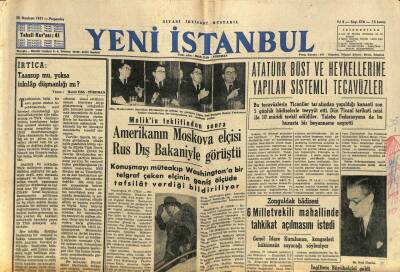 Yeni İstanbul Gazetesi 28 Haziran 1951 - Atatürk Büst Ve Heykellerine Yapılan Sistemli Tecavüzler GZ105012 - 1