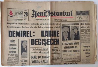 Yeni İstanbul Gazetesi 28 Mart 1967 - NATO Casusluk Hadisesi Büyüyor GZ11784 - 2