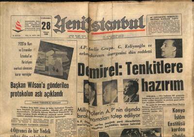 Yeni İstanbul Gazetesi 28 Nisan 1965 - Merkez Bankası Veznesi Önünde 75 Bin Lira Çalındı GZ102956 - 1