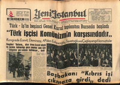 Yeni İstanbul Gazetesi 28 Ocak 1964 - Tarık Kutver 3 Ay Daha Futbol Oynayamayacak GZ57089 - 1