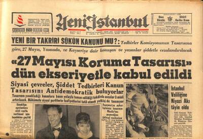 Yeni İstanbul Gazetesi 28 Şubat 1962 - 1,5 Milyon Çiftçi Ailesi Topraksız - İstanbul Valiliğine Niyazi Akı Tayin Oldu GZ93183 - 1