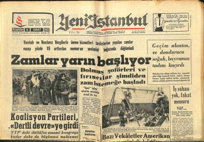 Yeni İstanbul Gazetesi 28 Şubat 1963 - Irak , Komünizmle Mücadelede Desteklenmesini Talep Ediyor GZ102867 - 1