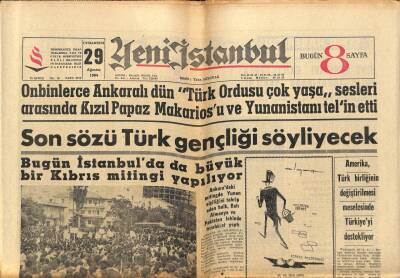Yeni İstanbul Gazetesi 29 Ağustos 1964 - Hindistanda Binlerce Komünist Tevkif Edildi GZ84137 - 1