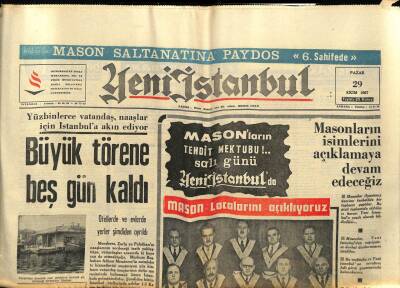 Yeni İstanbul Gazetesi 29 Ekim 1967 - Athenagoras Yurt Dışında Aleyhimizde Bulunuyor GZ74920 - 1