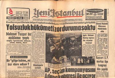 Yeni İstanbul Gazetesi 29 Eylül 1963 - Çekoslovakyada Rusyaya Karşı Direnme Başladı GZ102769 - 1
