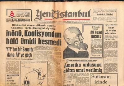 Yeni İstanbul Gazetesi 29 Kasım 1963 - Üsküdar Cezaevinde Mahkumlar Ayaklandı GZ102783 - 1