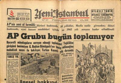 Yeni İstanbul Gazetesi 29 Mayıs 1962 - Ali Fuad Başgil 3. Defa Gözünden Ameliyat Oldu GZ84717 - 1