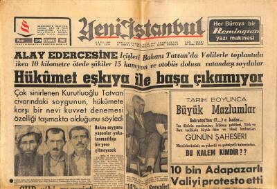 Yeni İstanbul Gazetesi 29 Temmuz 1962 - 10 Bin Adapazarlı Valiyi Protesto Etti GZ66263 - 1