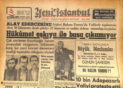 Yeni İstanbul Gazetesi 29 Temmuz 1962 - Hükümet Eşkiya İle Başa Çıkamıyor GZ86527 - 1
