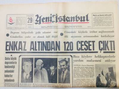 Yeni İstanbul Gazetesi 29 Temmuz 1967 - Enkaz Altından 120 Ceset Çıktı GZ53248 - 1