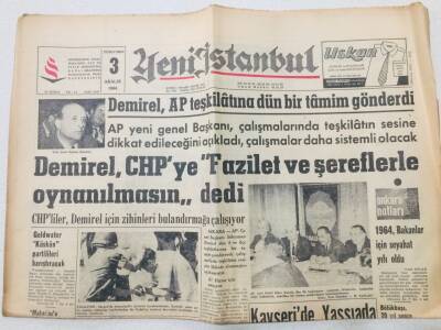 Yeni İstanbul Gazetesi 3 Aralık 1964 - Kayseride Yassıada Mahkumu Kalmadı GZ53177 - 1
