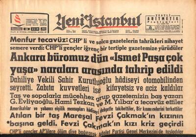 Yeni İstanbul Gazetesi 3 Ekim 1962 - Akşemsettinin Kaçışı Hükümeti Telaşa Verdi, Siyah Afrikayı Pul Merakı Sardı, Spayiç İsitfa Etmedi GZ84246 - 1