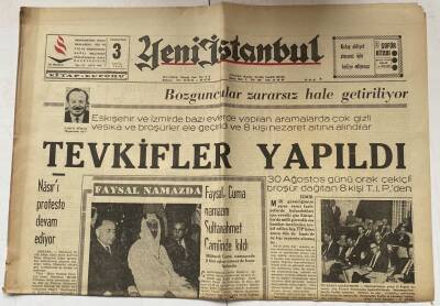 Yeni İstanbul Gazetesi 3 Eylül 1966 - Bozguncular Zararsız Hale Getiriliyor GZ60646 - 2