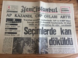Yeni İstanbul Gazetesi 3 Haziran 1968 - Sivasta 8 İşçi D.D.Tden Zehirlenerek Can Verdi GZ72763 - 1