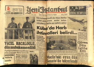 Yeni İstanbul Gazetesi 3 Kasım 1962 - Kübada Harb İhtimalleri Belirdi.. GZ82591 - 1