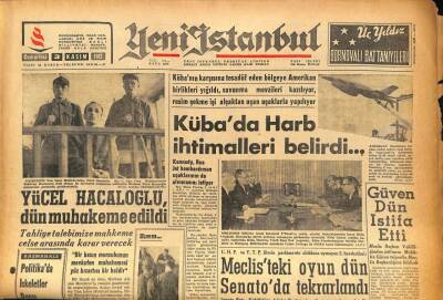 Yeni İstanbul Gazetesi 3 Kasım 1962 - Kübada Harb İhtimalleri Belirdi.. GZ86875 - 1