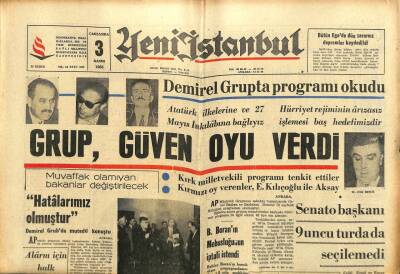 Yeni İstanbul Gazetesi 3 Kasım 1965 - Ürgüplü , Türkocağını Halkevine Verdirmek İstemiş GZ102829 - 1