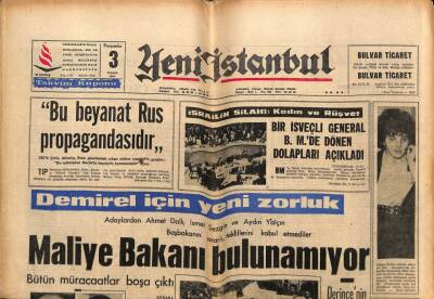 Yeni İstanbul Gazetesi 3 Kasım 1966 - Bir Rus Tankeri Yunan Şilebi İle Çarpıştı GZ84704 - 1